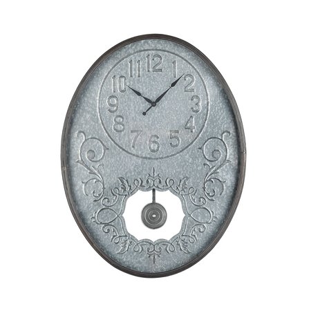 ELK SIGNATURE Jane Wall Clock in Galvanized Steel and Bronze 3214-1033